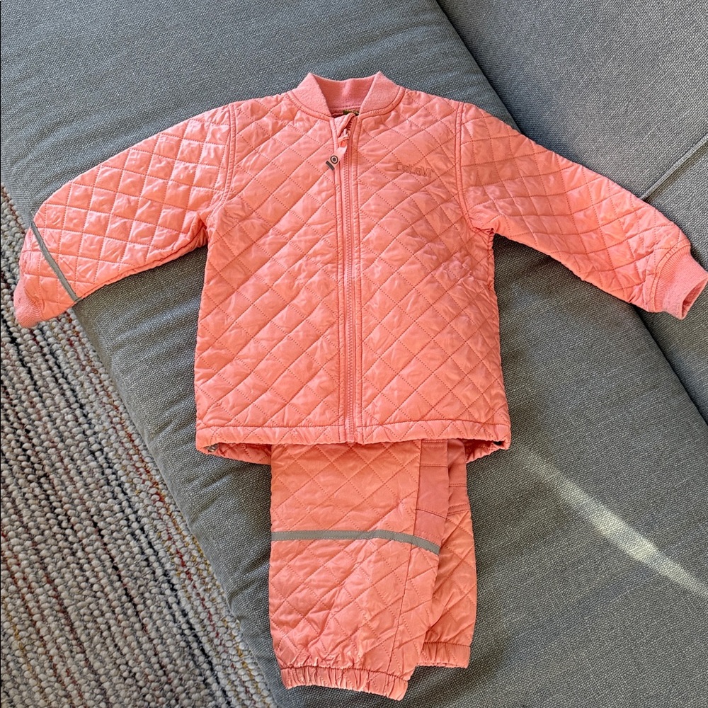 Celavi Quilted Pink Insulated Set